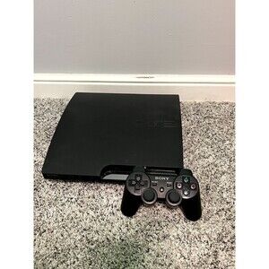 Sony PlayStation 3 PS3 Slim 160GB Console Bundle With OEM Controller - TESTED